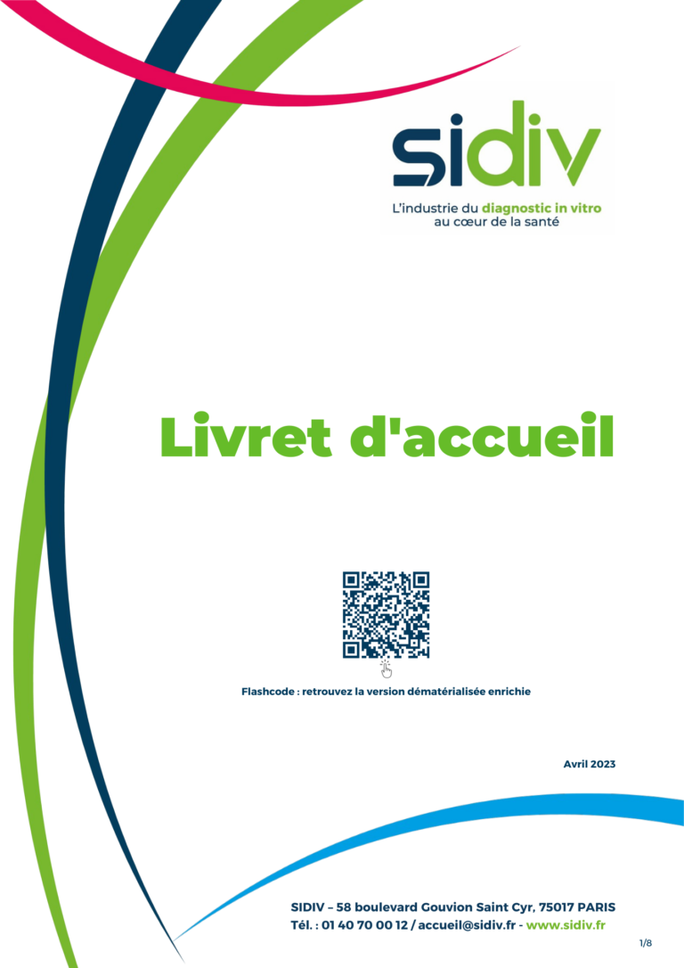 Le Livret D Accueil Du SIDIV SIDIV